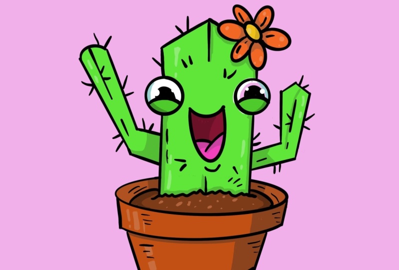 Cartoon cactus