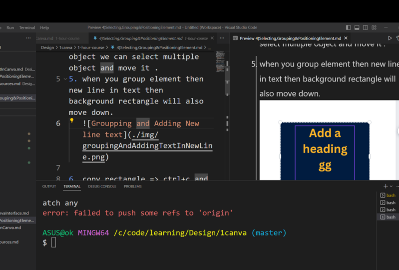 Notes from project