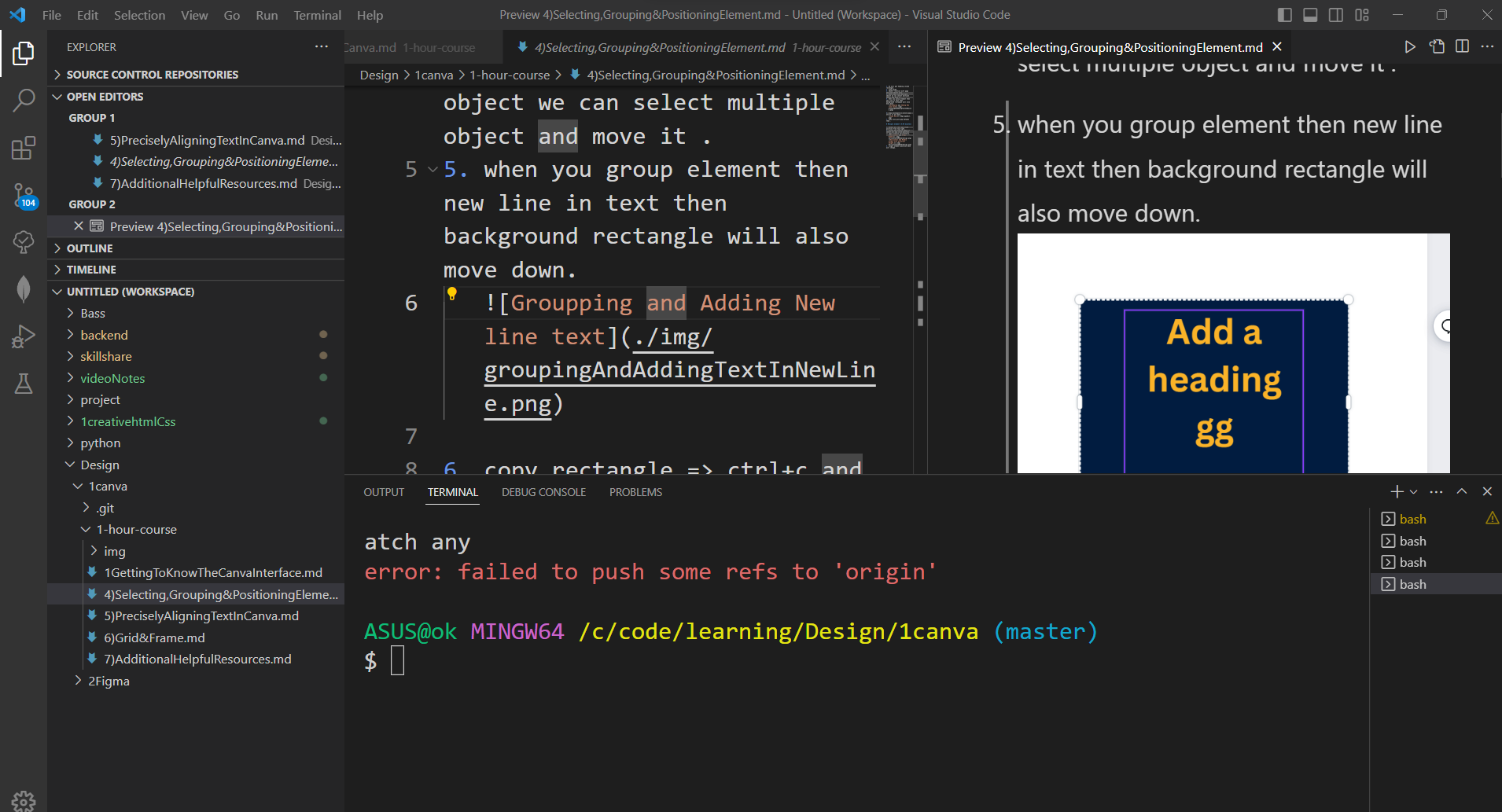 Notes from project - student project