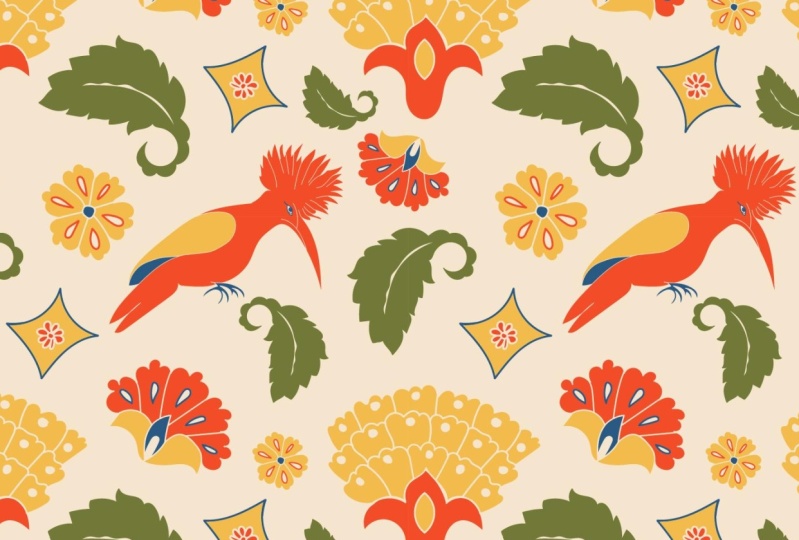 Modern Botanical Pattern