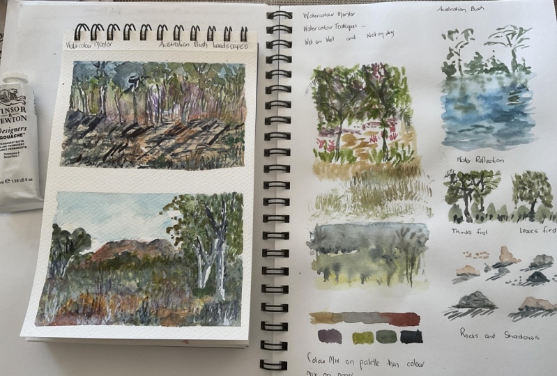 Water color landscapes made easy