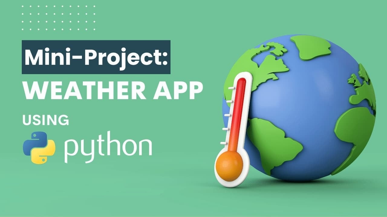 Weather app using python