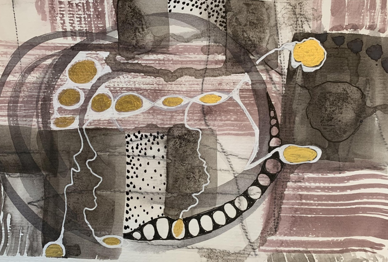 E-Sumi Watercolor Practice - student project