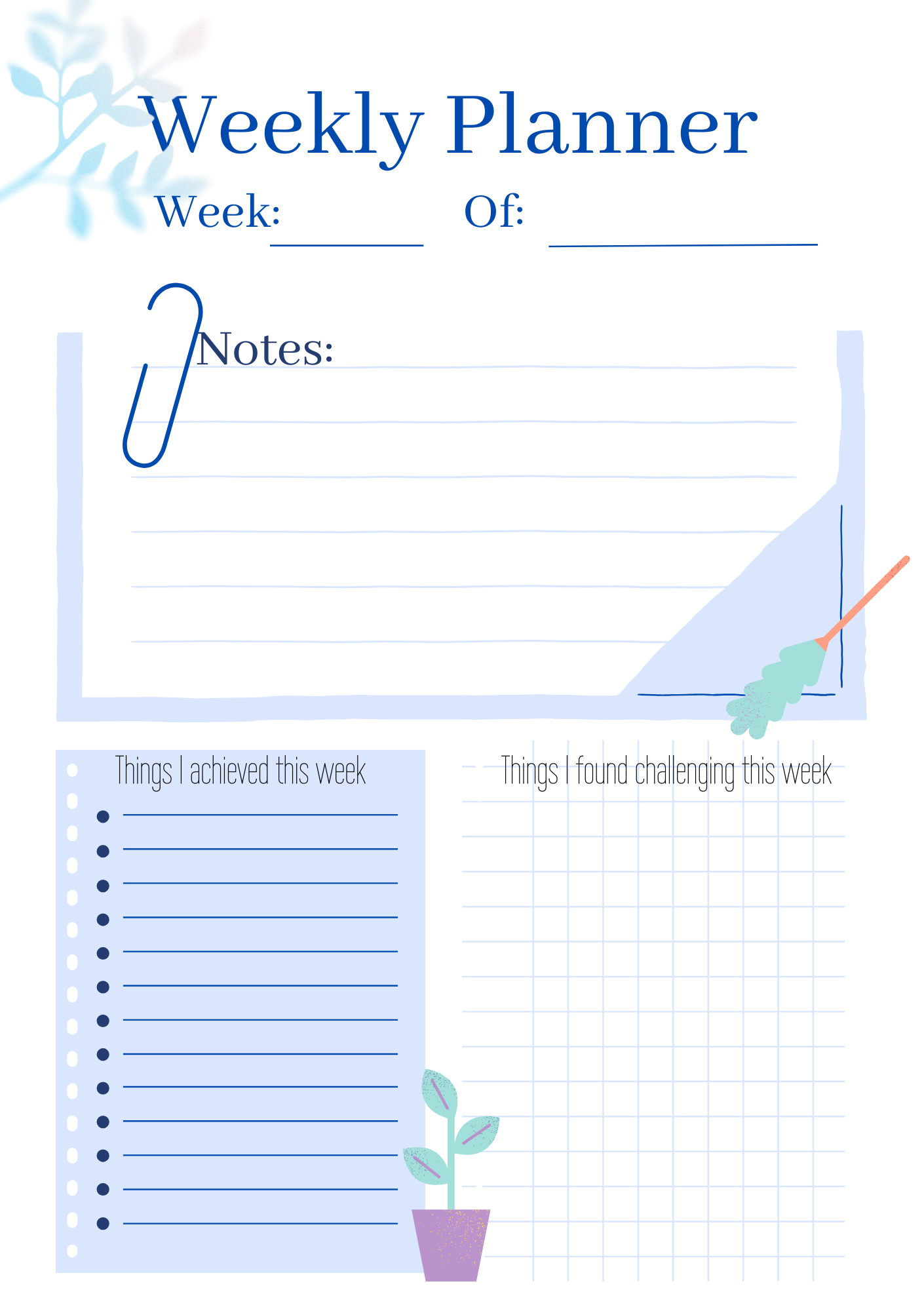 Planner - student project