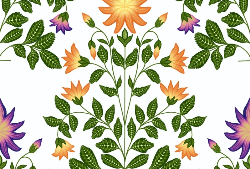 Creating leaf, stem and flower brushes in Procreate.