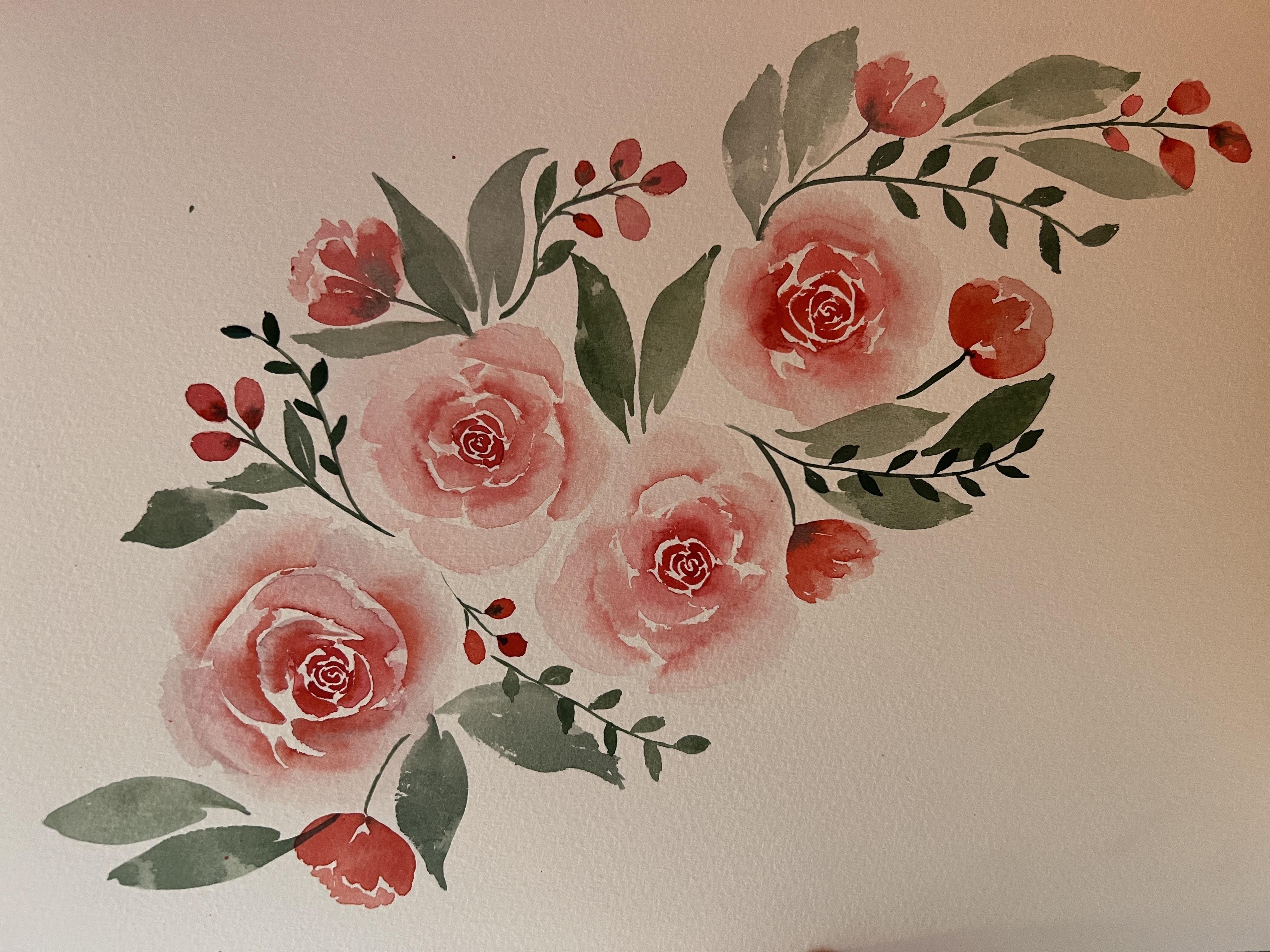 Final floral composition - student project