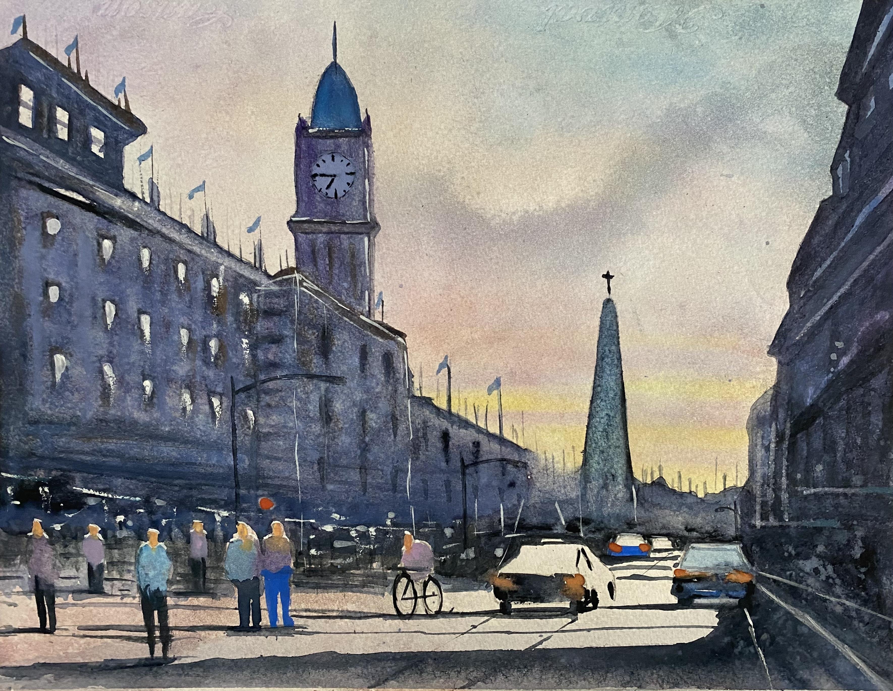 Sunset in Edinburgh - student project