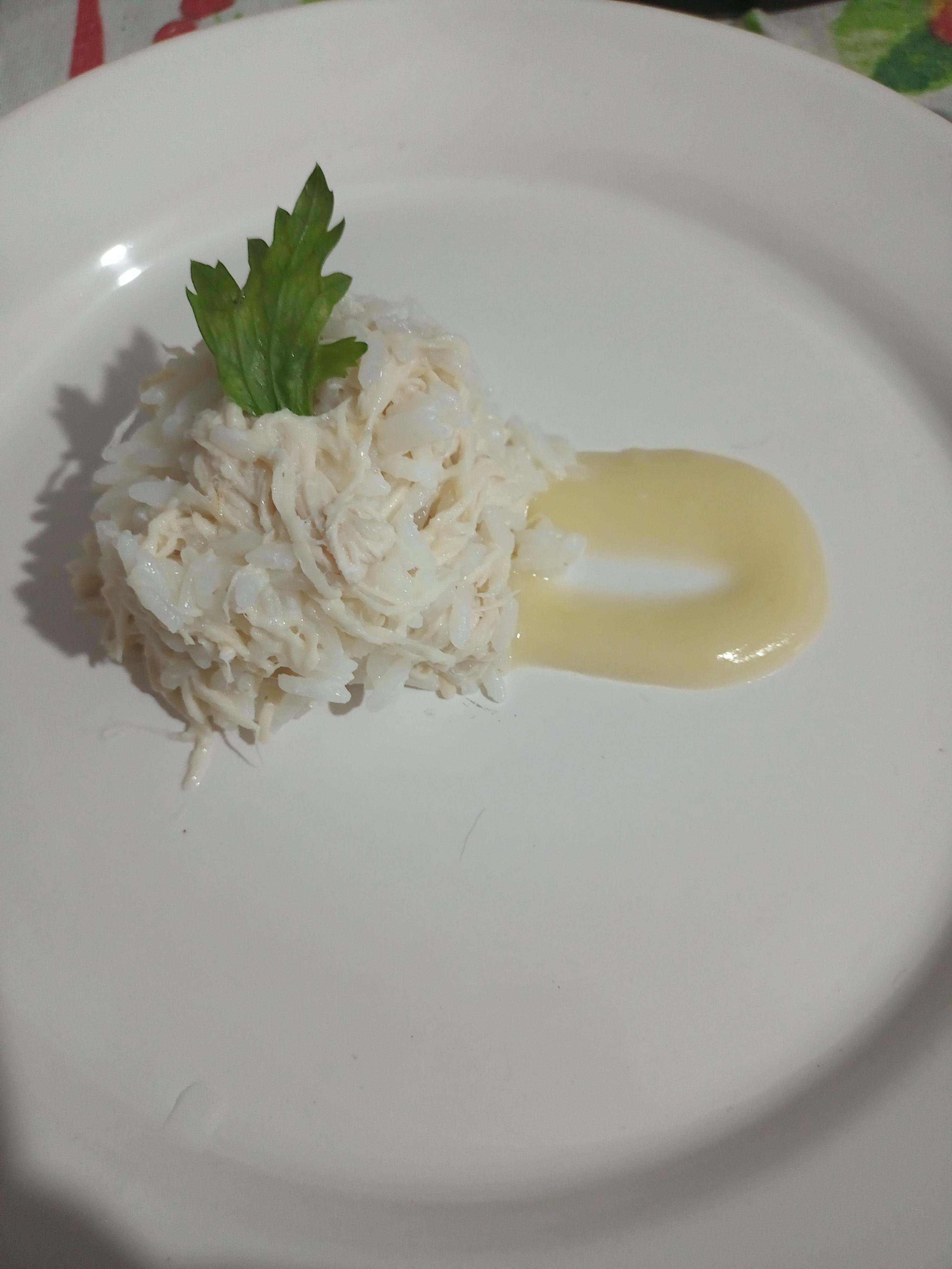 Risoto de frango e molho veluté - student project