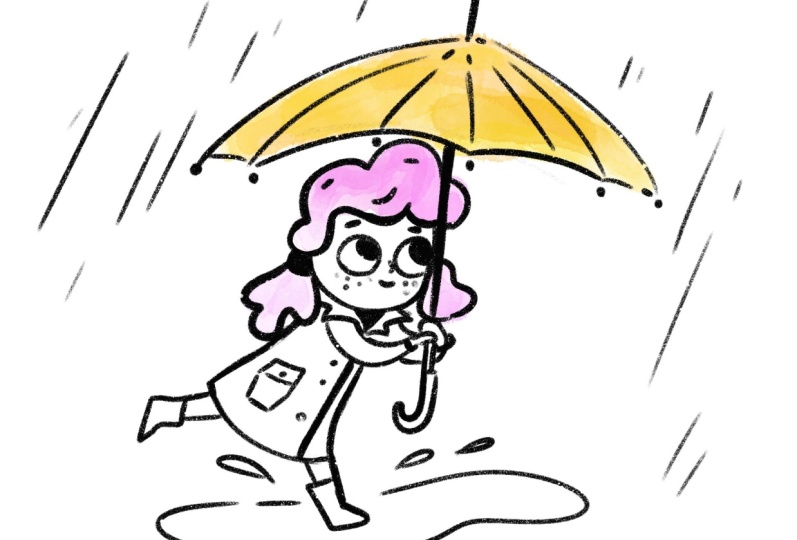 Running in the rain