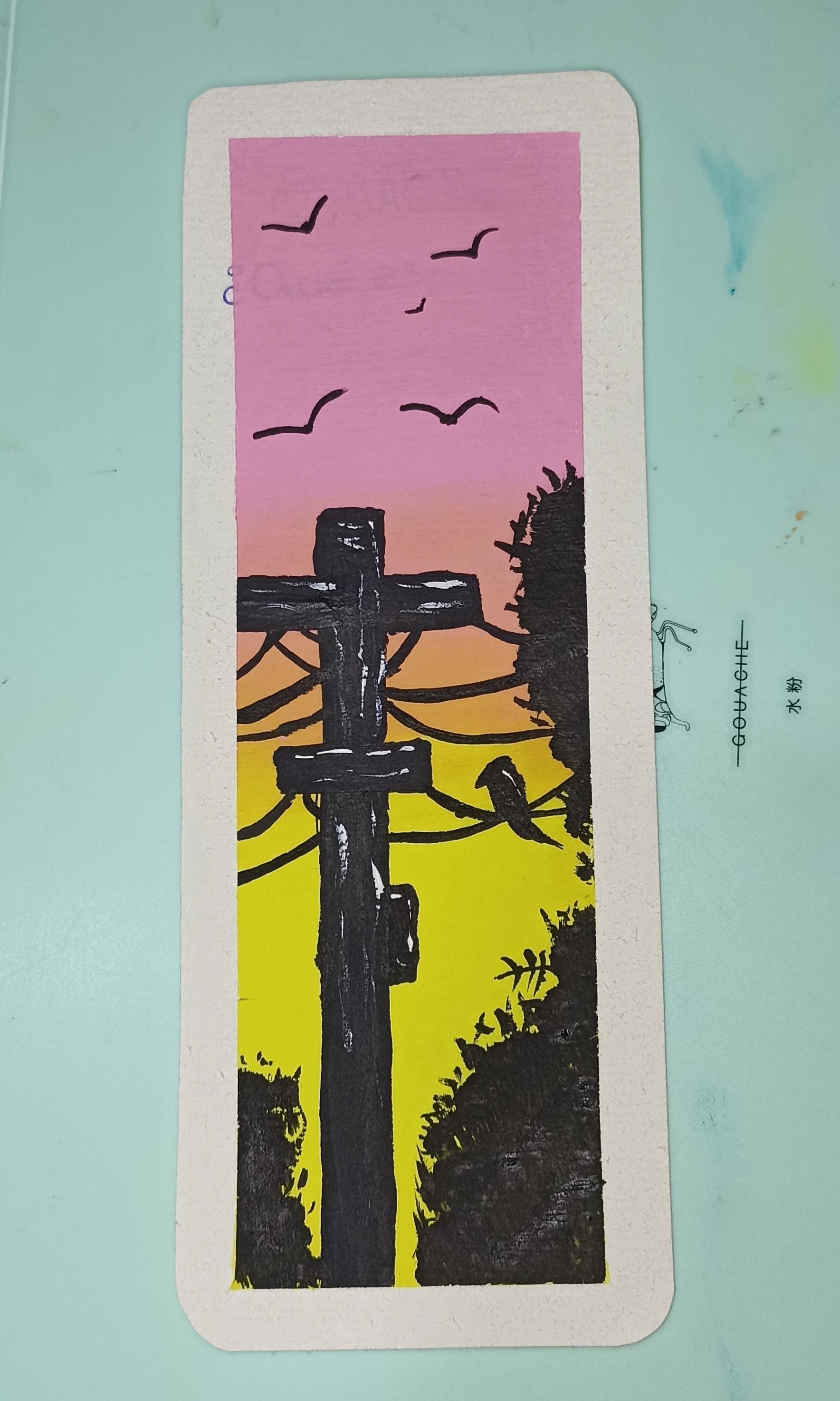 Marca página de GOUACHE - student project