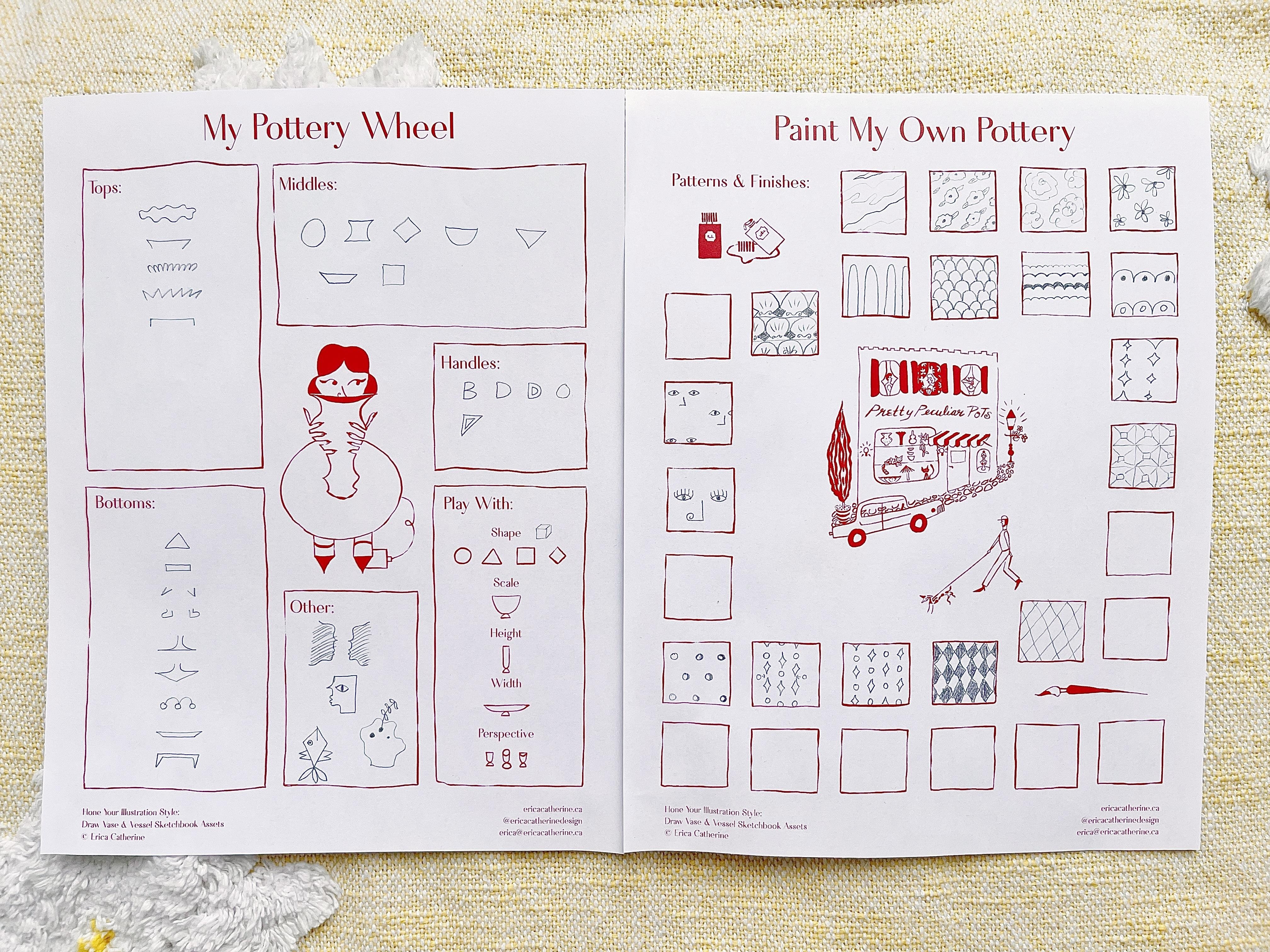 Erica’s Sketchbook Highlights - student project