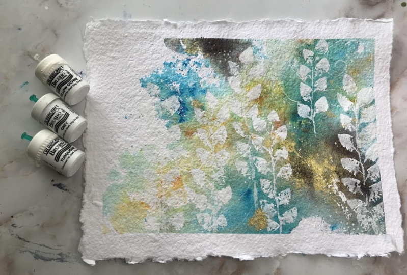 Fun Playing with Watercolor Powders