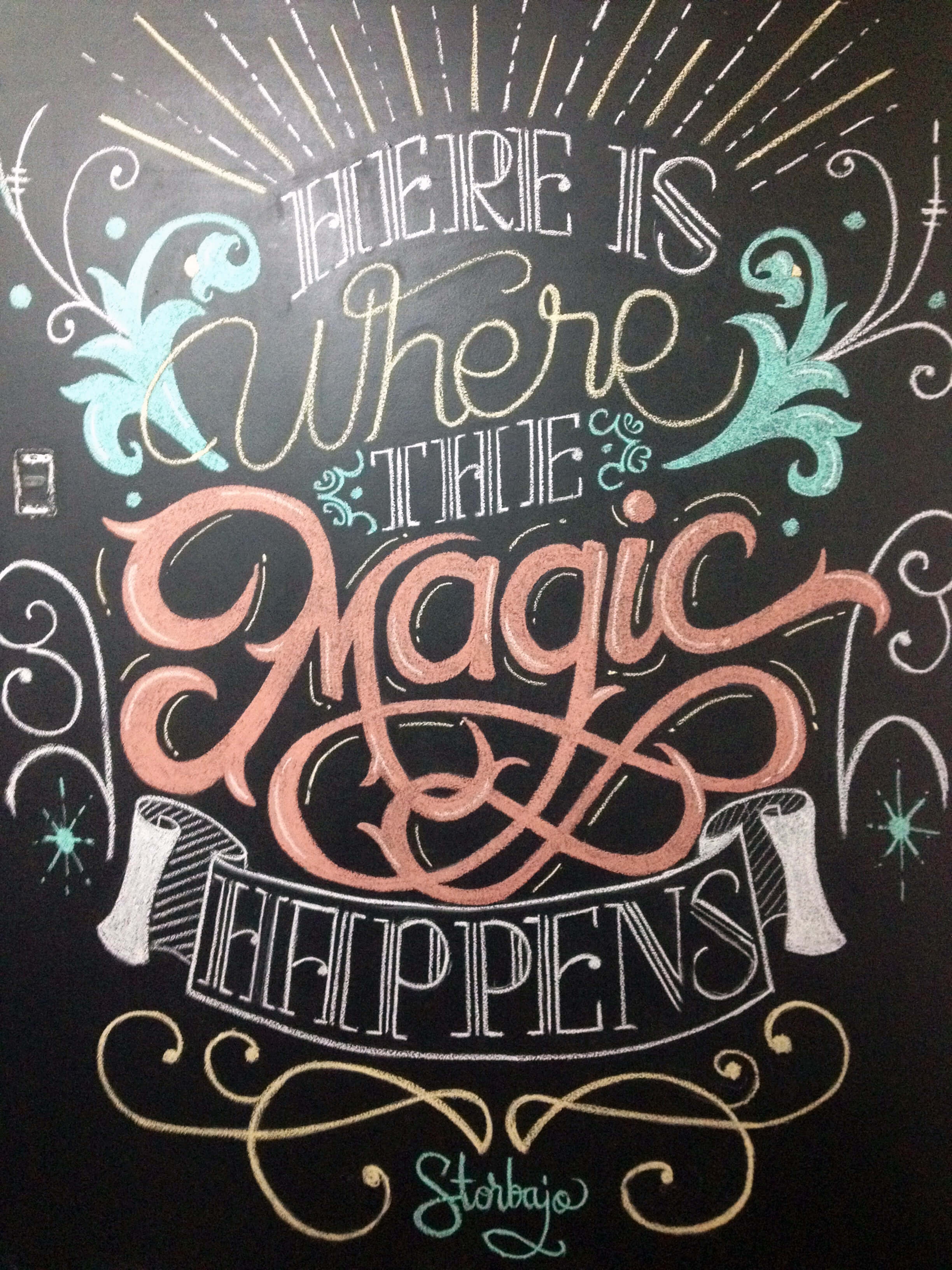 "Here is where the magic happens" Skillshare Projects