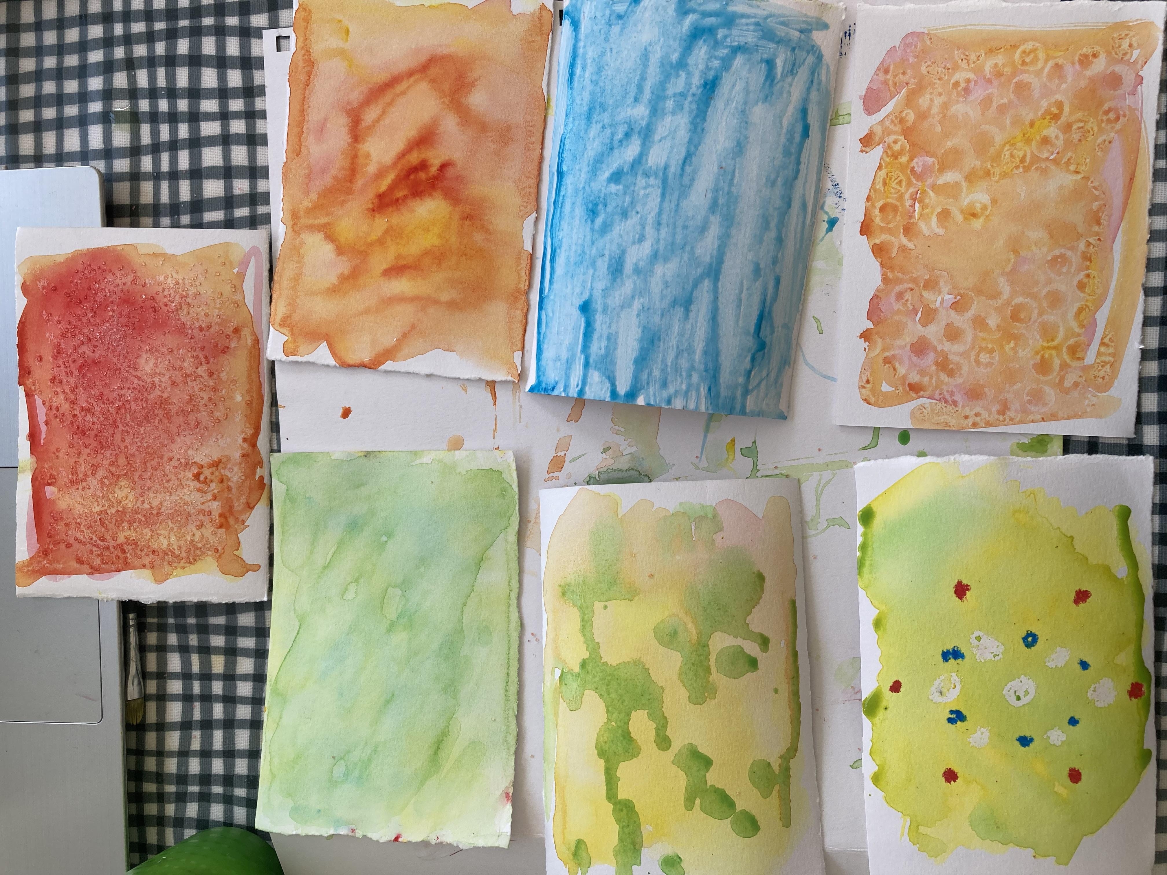water colours - student project