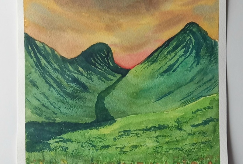 Watercolor meadows