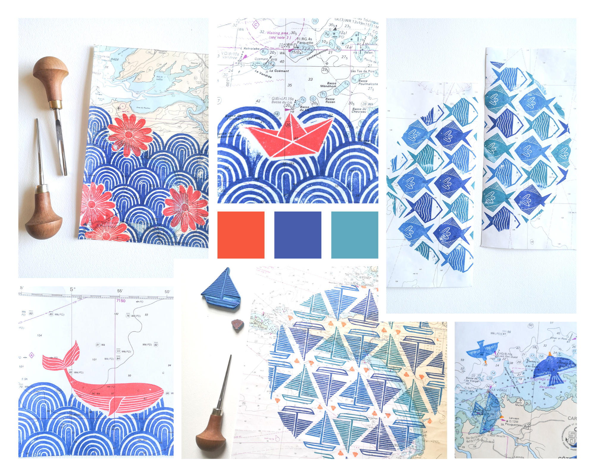 Collection Motifs Marins - student project