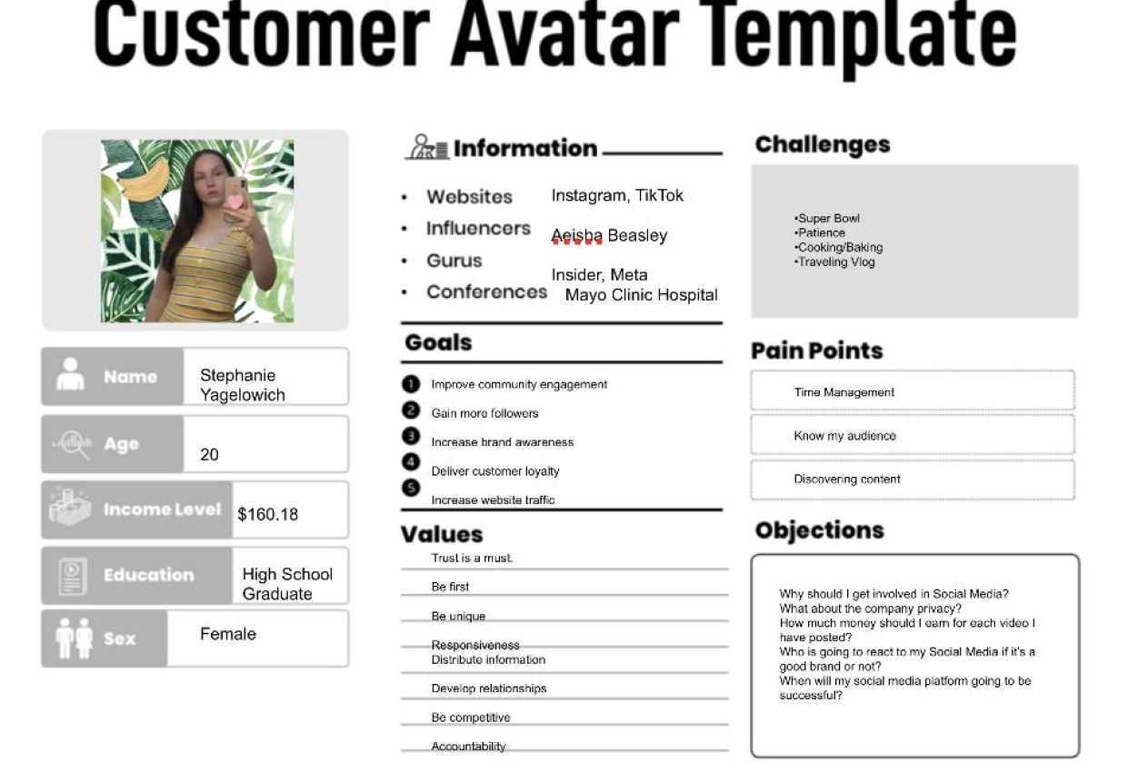 My Social Media Project - student project