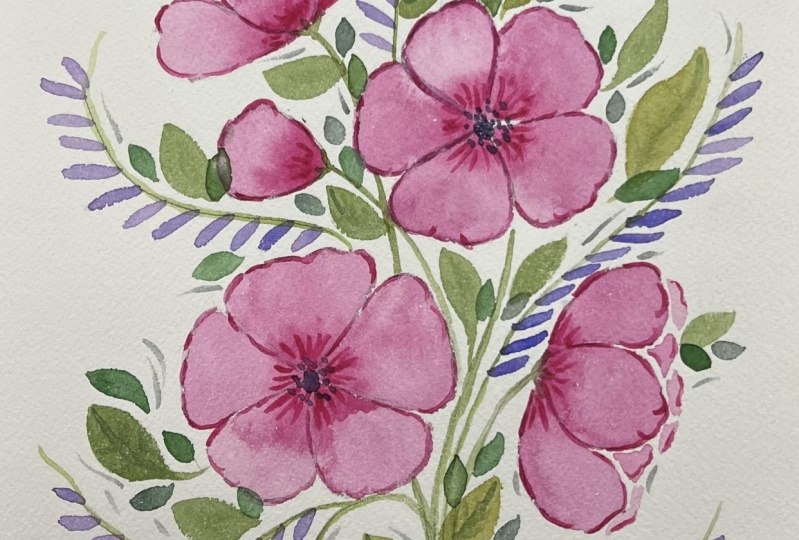 Watercolor flowers