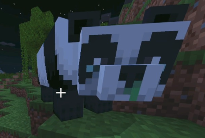 Saving a Panda in Minecraft