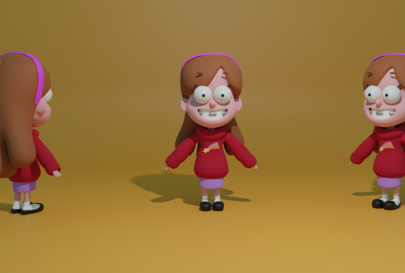 Get Good at Blender Create a 3D "Gravity Falls" Character Zerina 3D