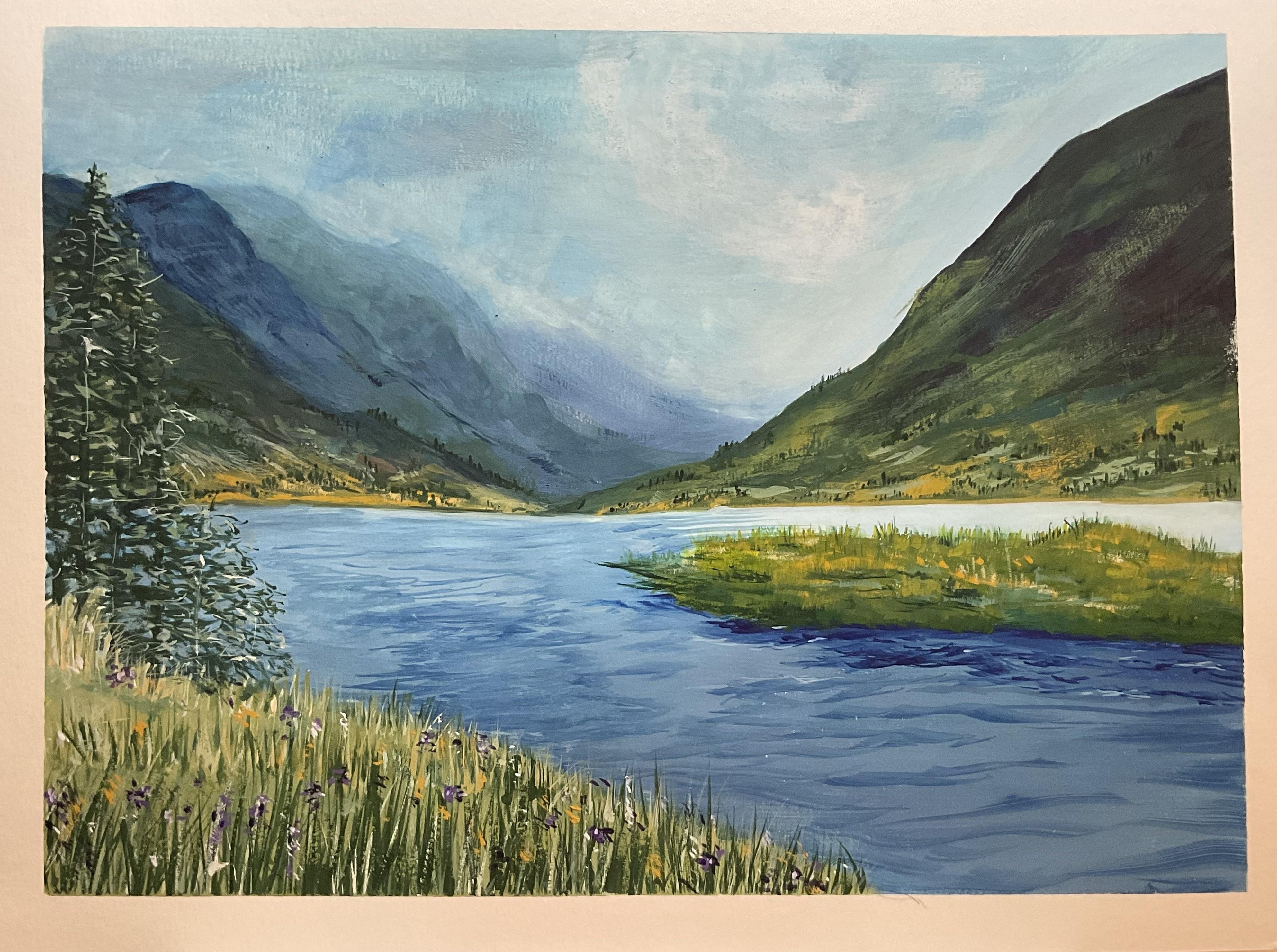 Gouache Landscape - student project