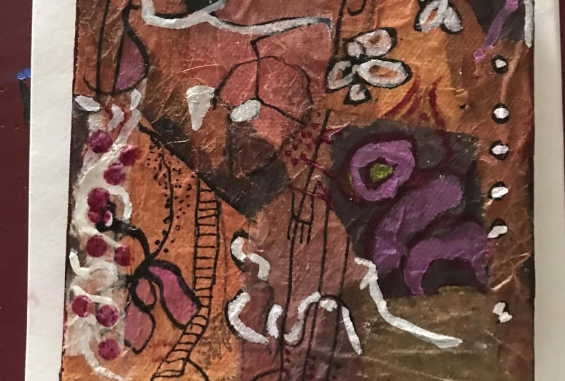 tissue paper collage #1