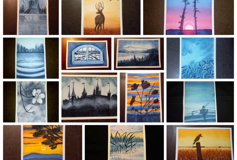Meditate with Watercolors 14 days