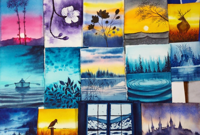 Meditative watercolor