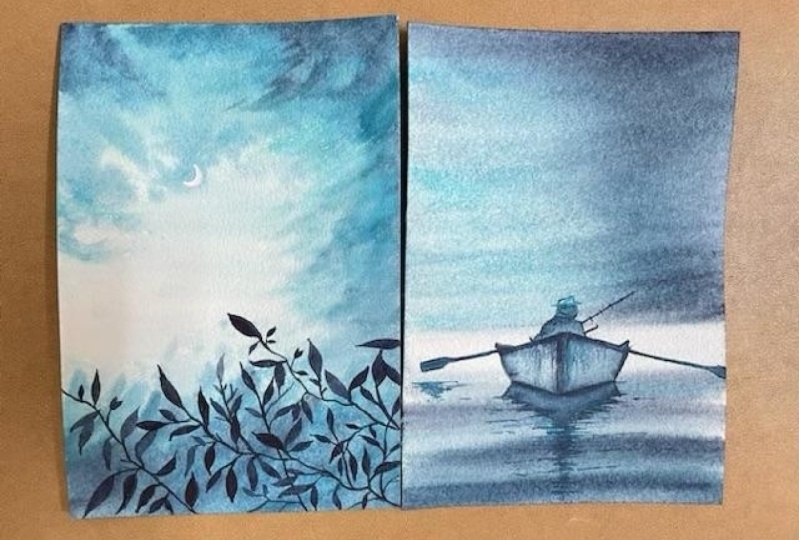 Meditate with watercolors