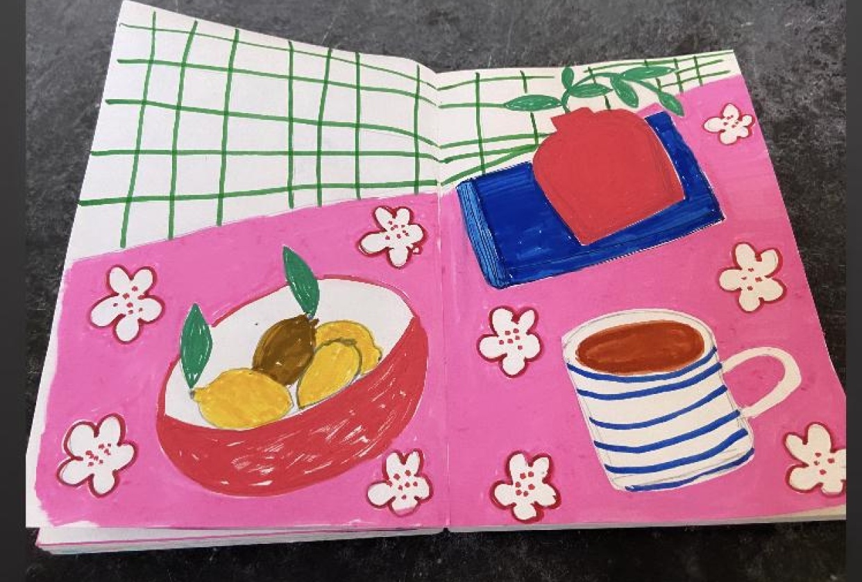 daily sketchbook entry - student project