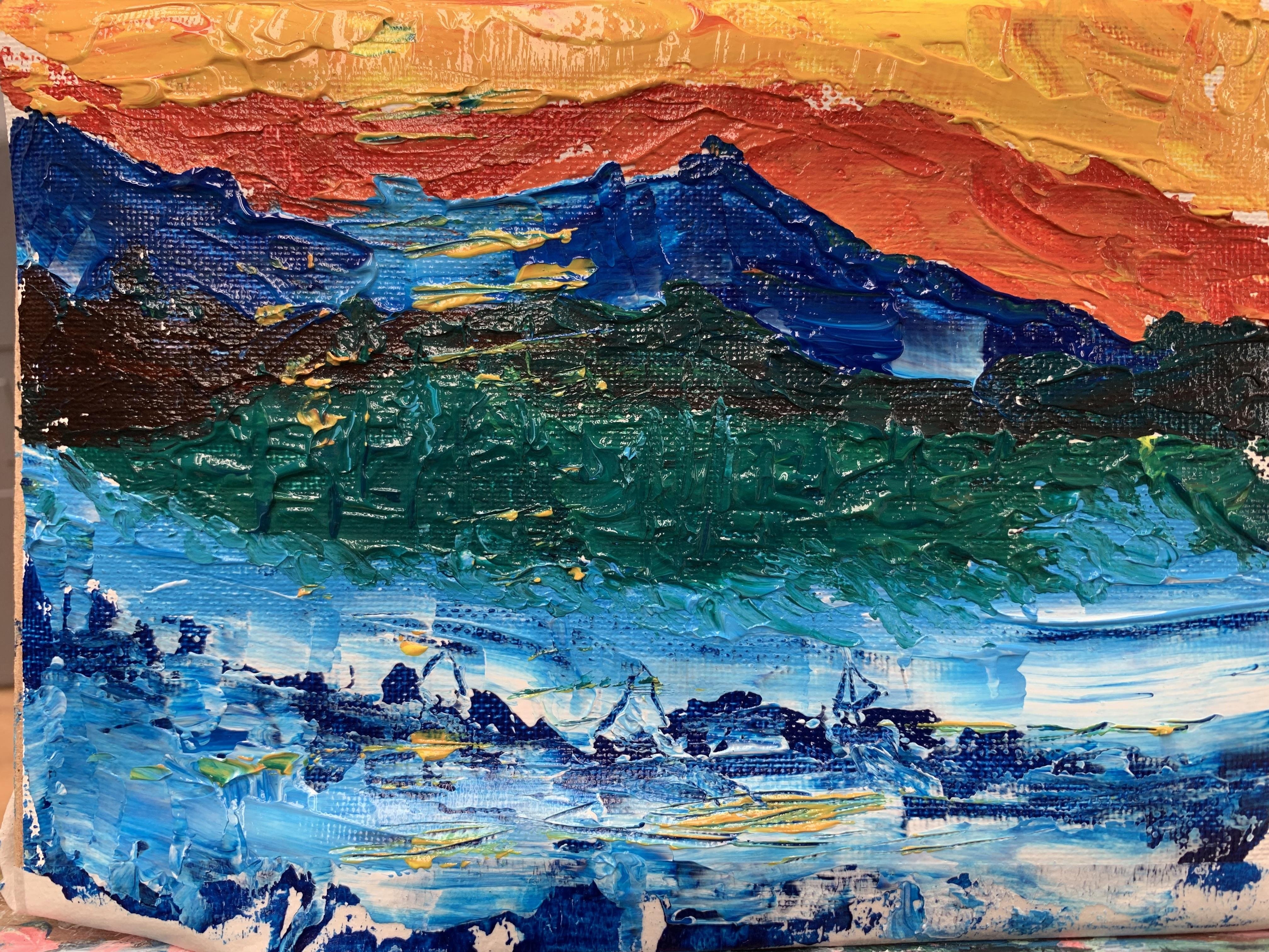 Landscape acrylic - student project
