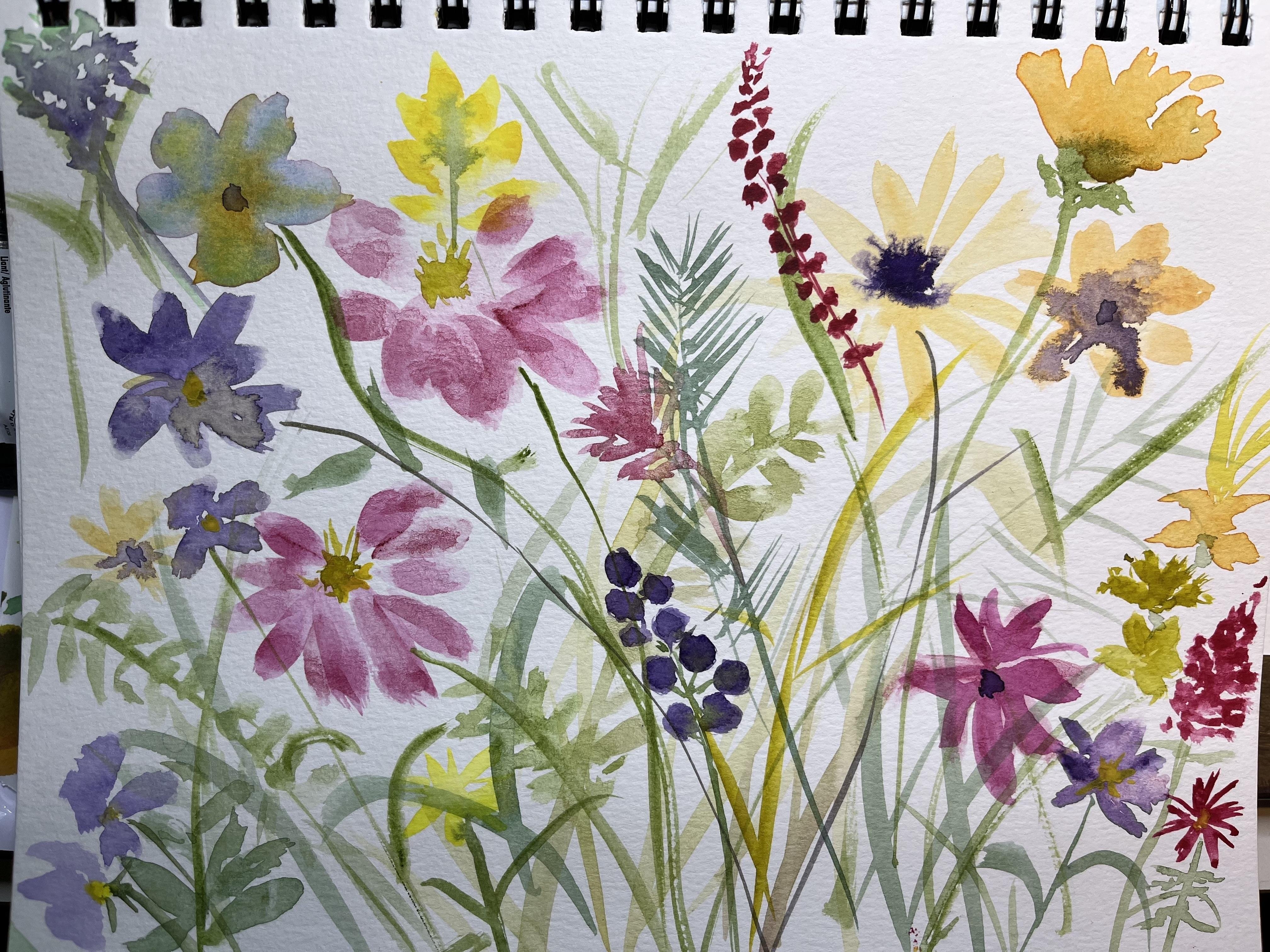 FUN with a few brushes -  1st Practice sheet - student project