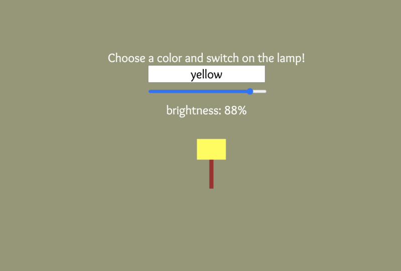 Vue 2 - switch on and off lamp