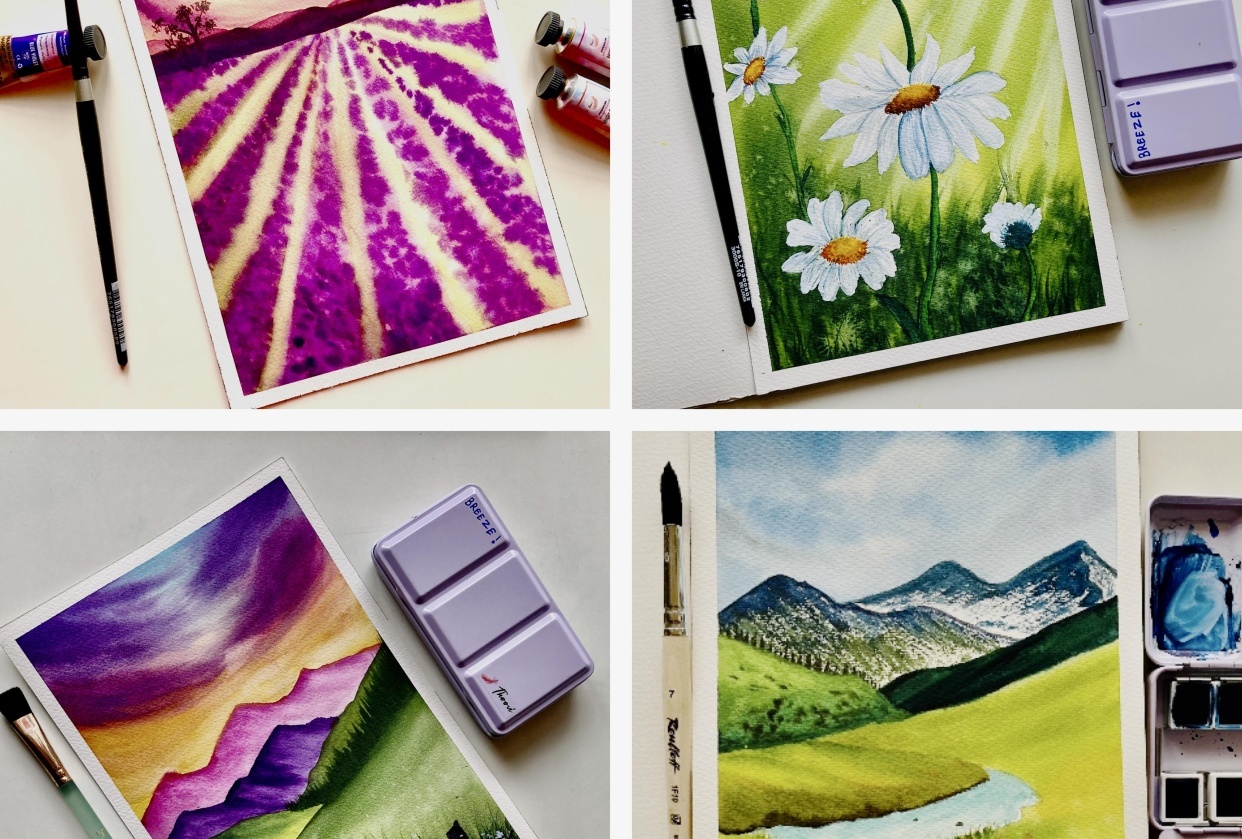 Spring Landscapes - student project