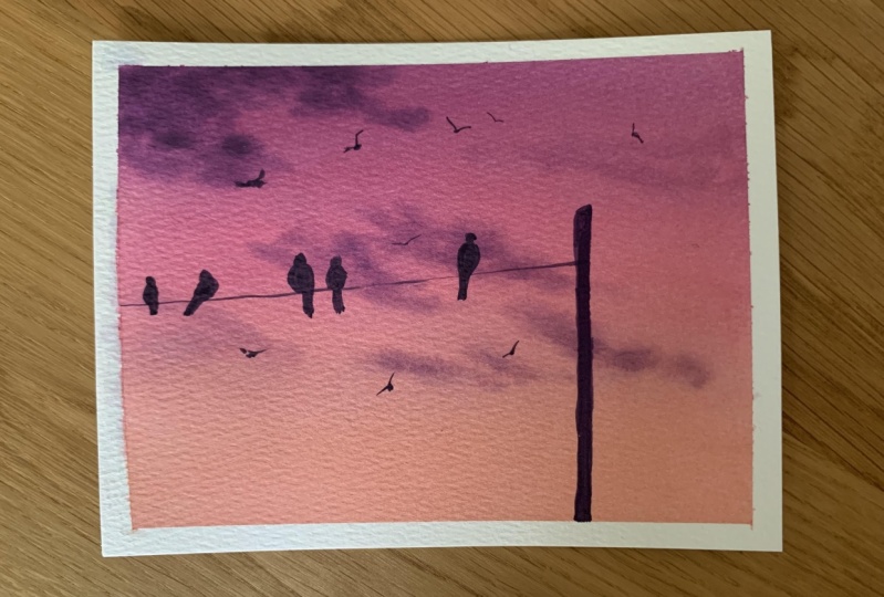Birds on a wire