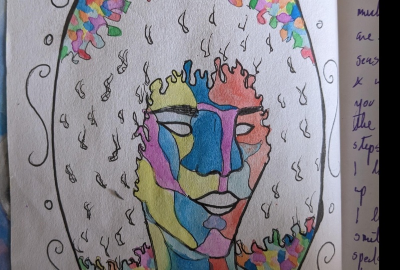 Self portrait on a full moon