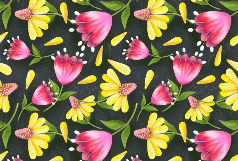 Vector & Pixel Flowers
