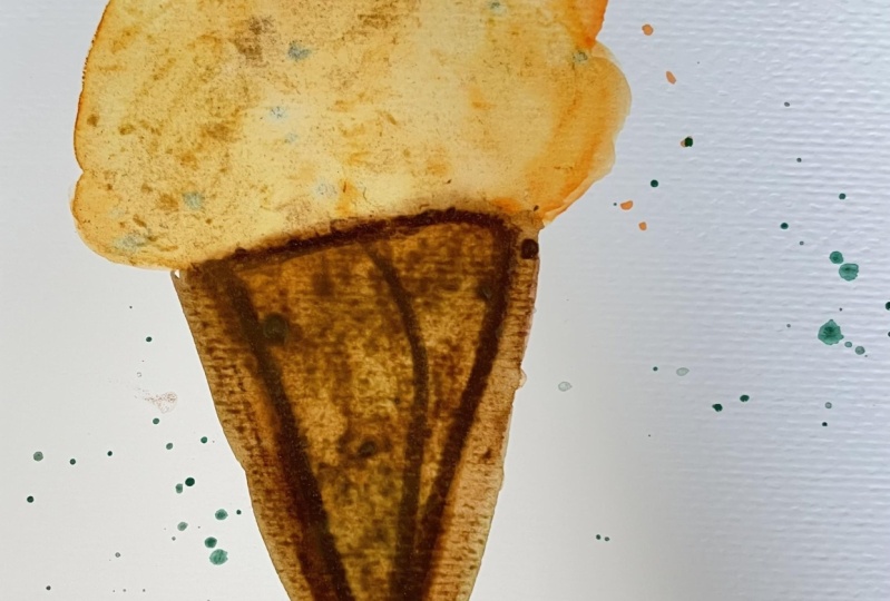 Orange ice cream