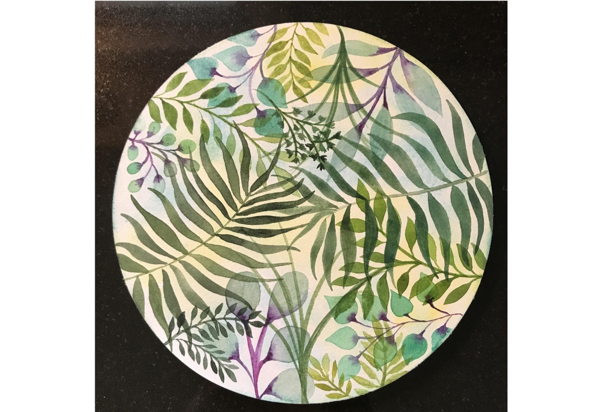 Watercolor Botanical - student project