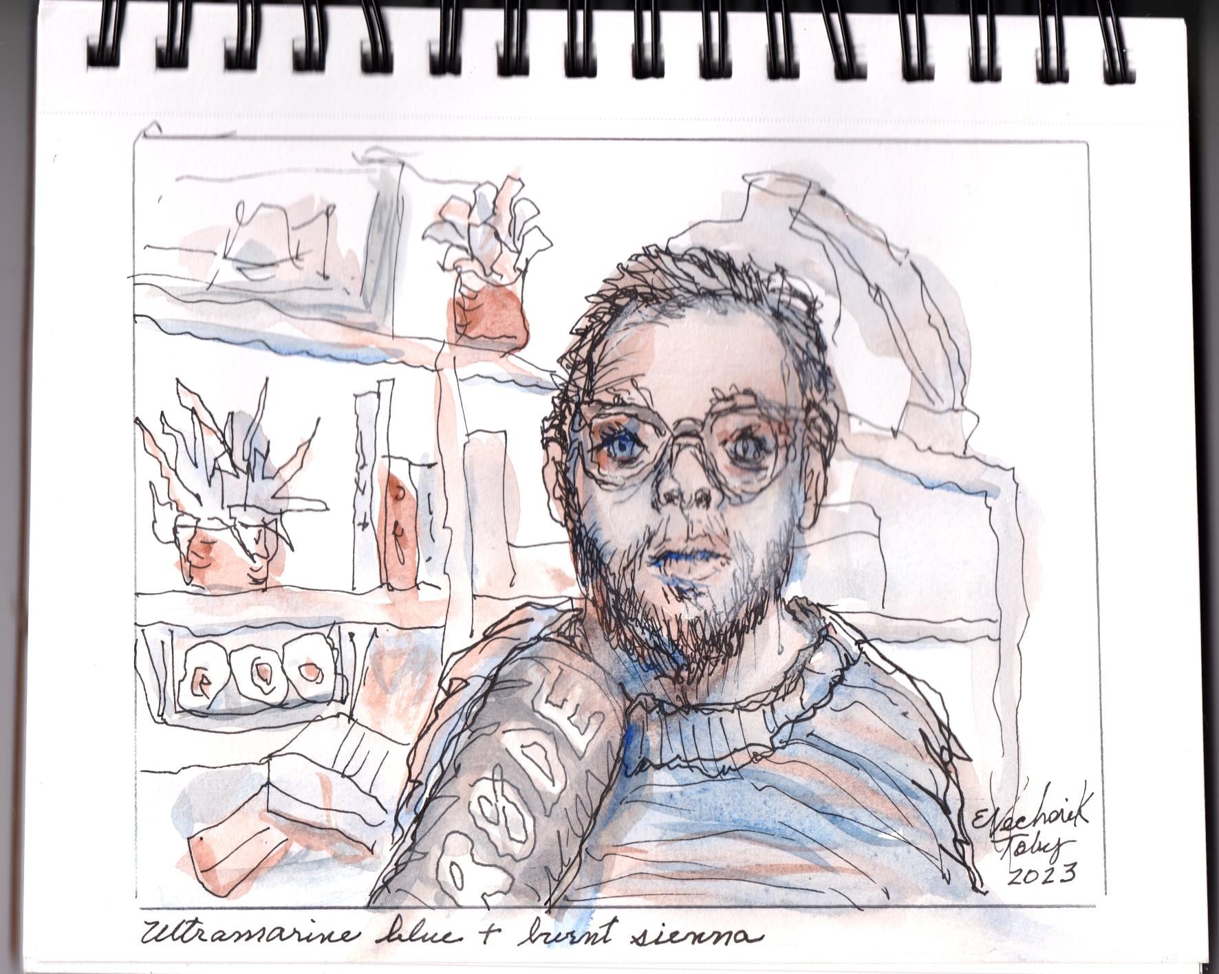 Various sketching methods with Toby - student project