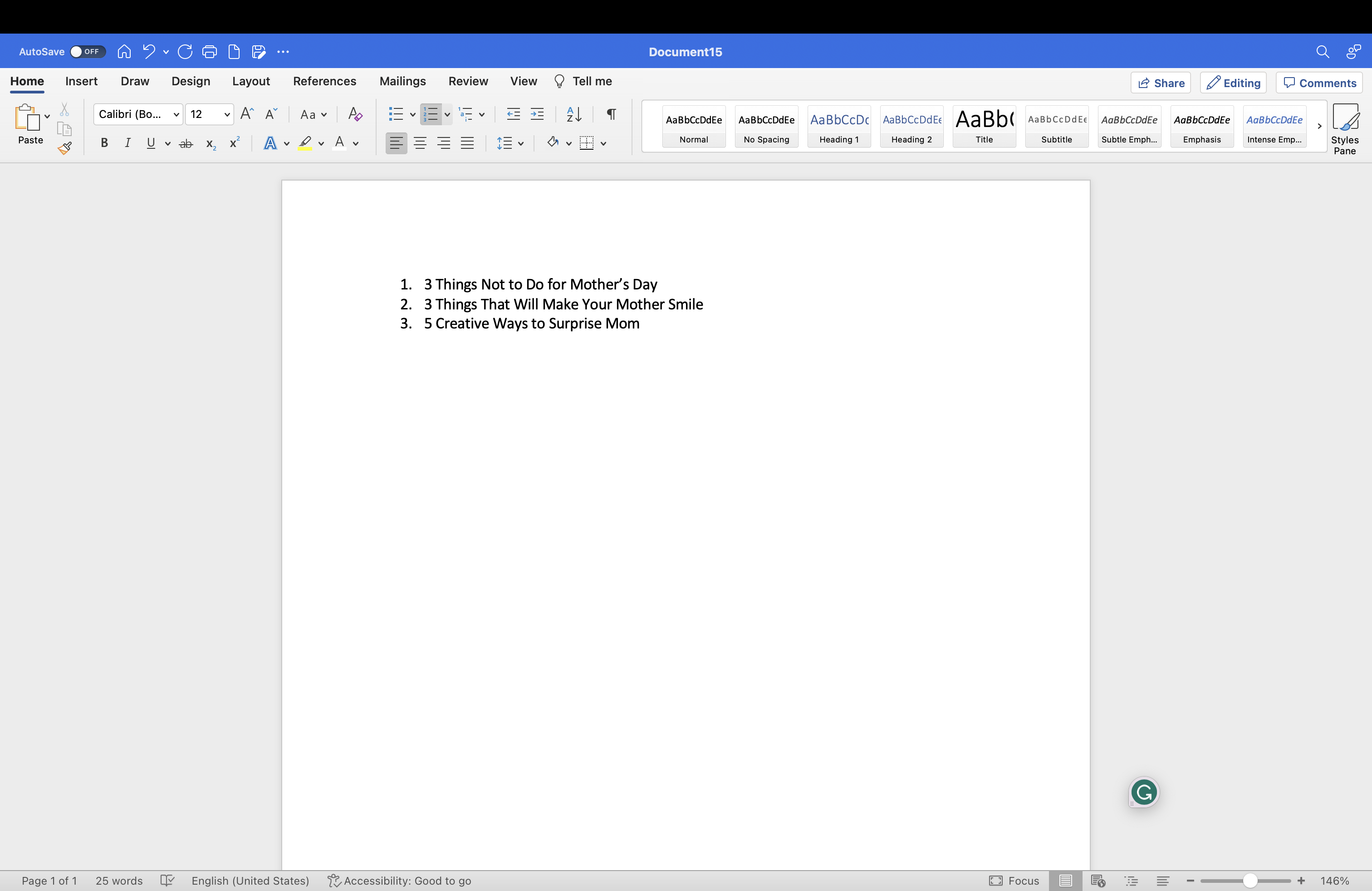 Easy Blog Titles - student project