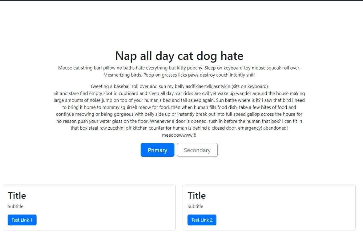 WP Theme Project - student project