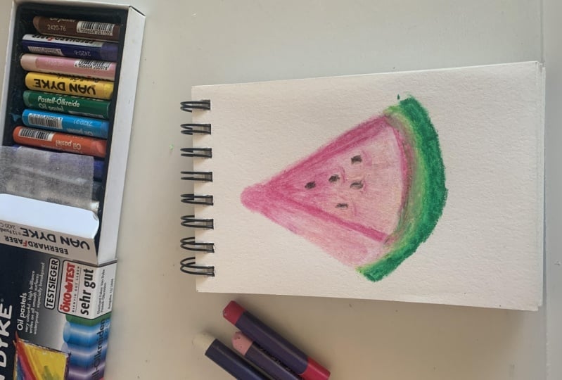 Oil-Pastel Melon