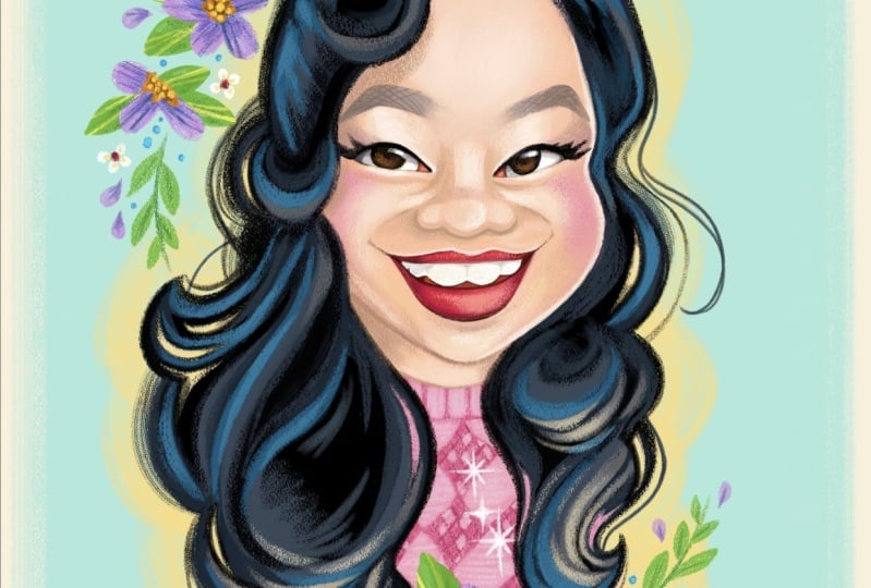 Wanted to paint a portrait of our wonderful instructor.
