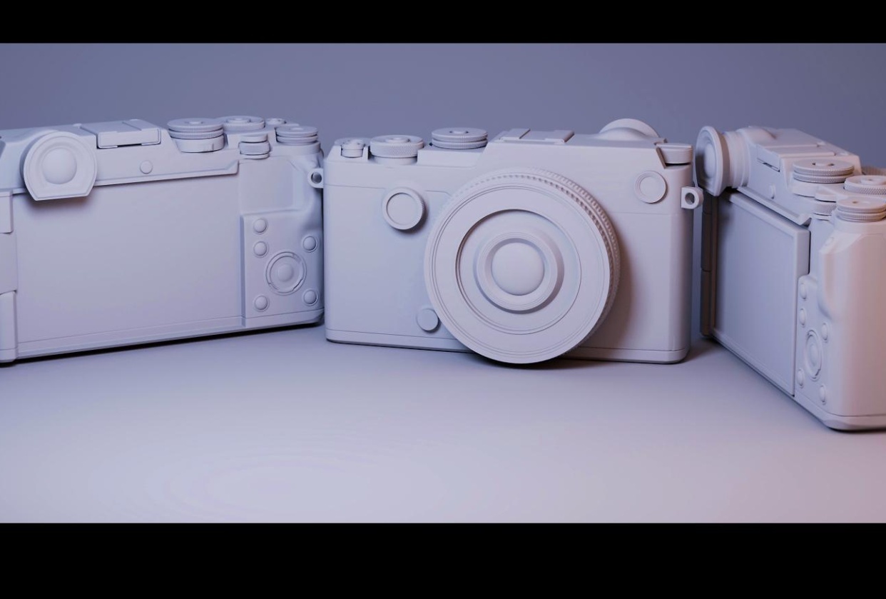 camera hand surface modeling.. - student project