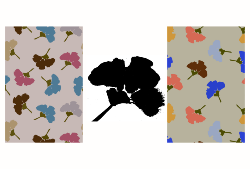 Ink & Brush Flower Two Ways