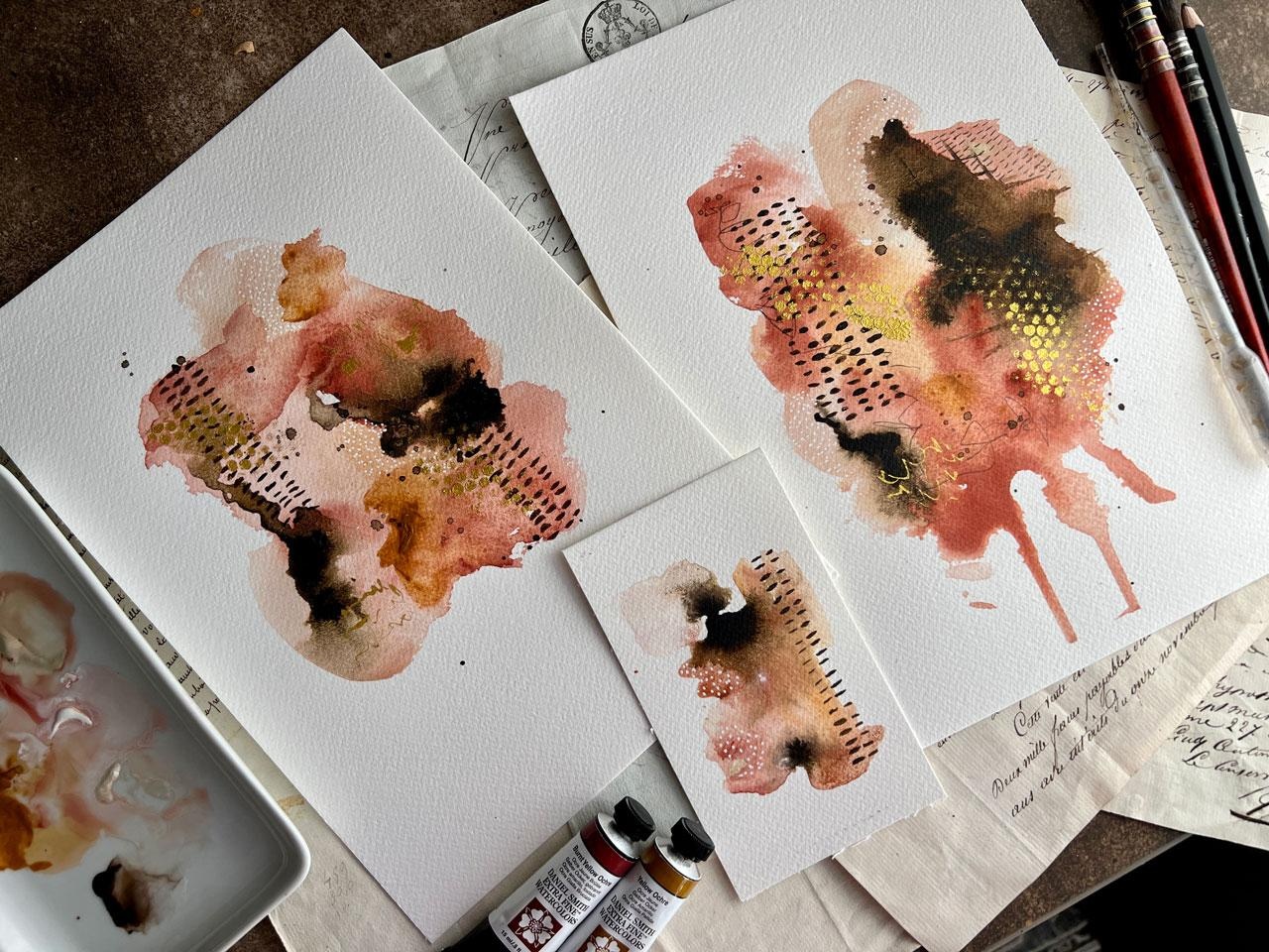 Blend, Flow, and Create: Learn to Create Beautiful Mixed-Media Abstracts