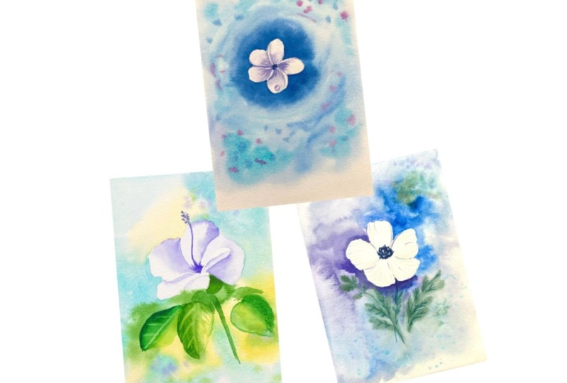 Dreamy floral painting