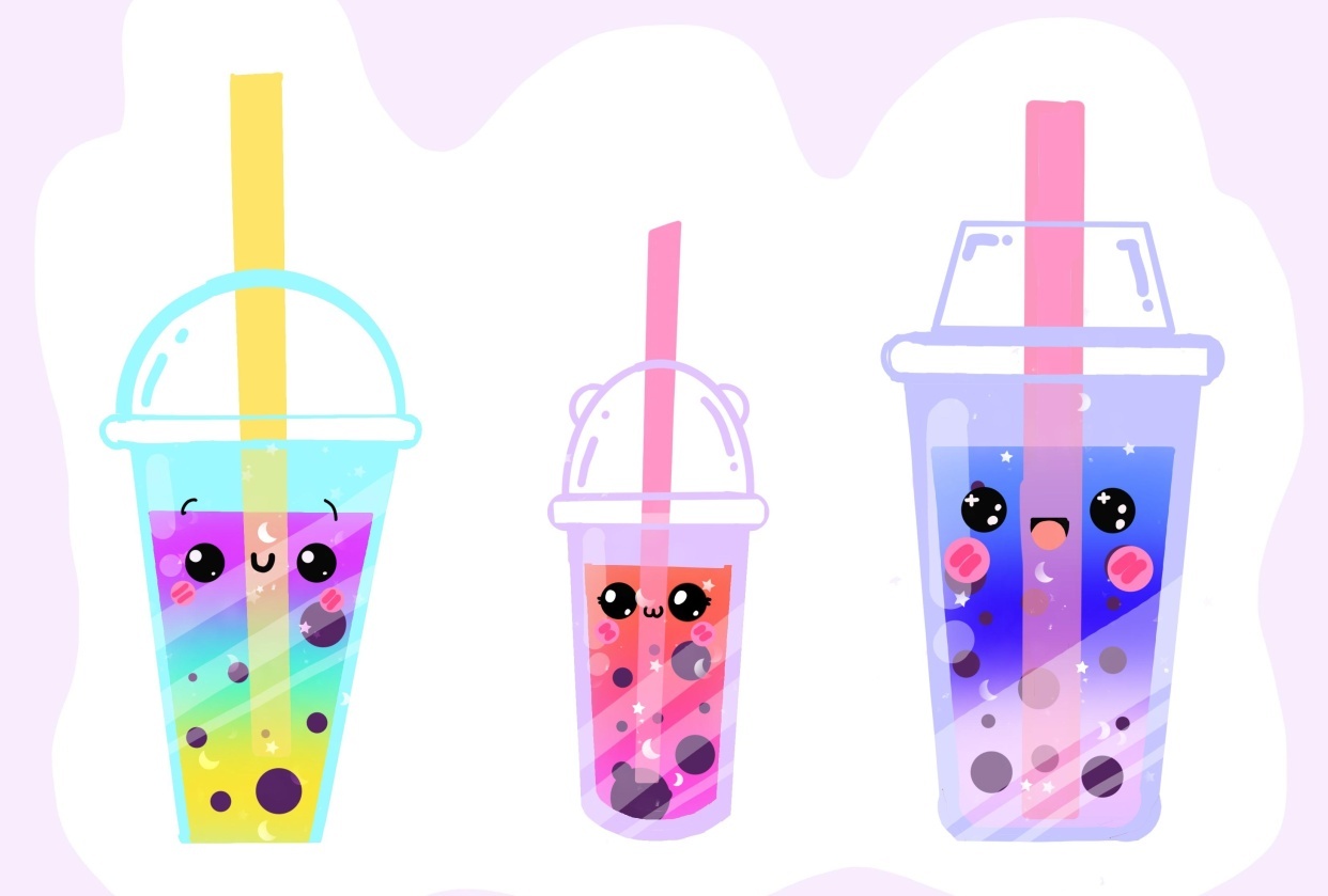 Kawaii boba tea ♡ - student project