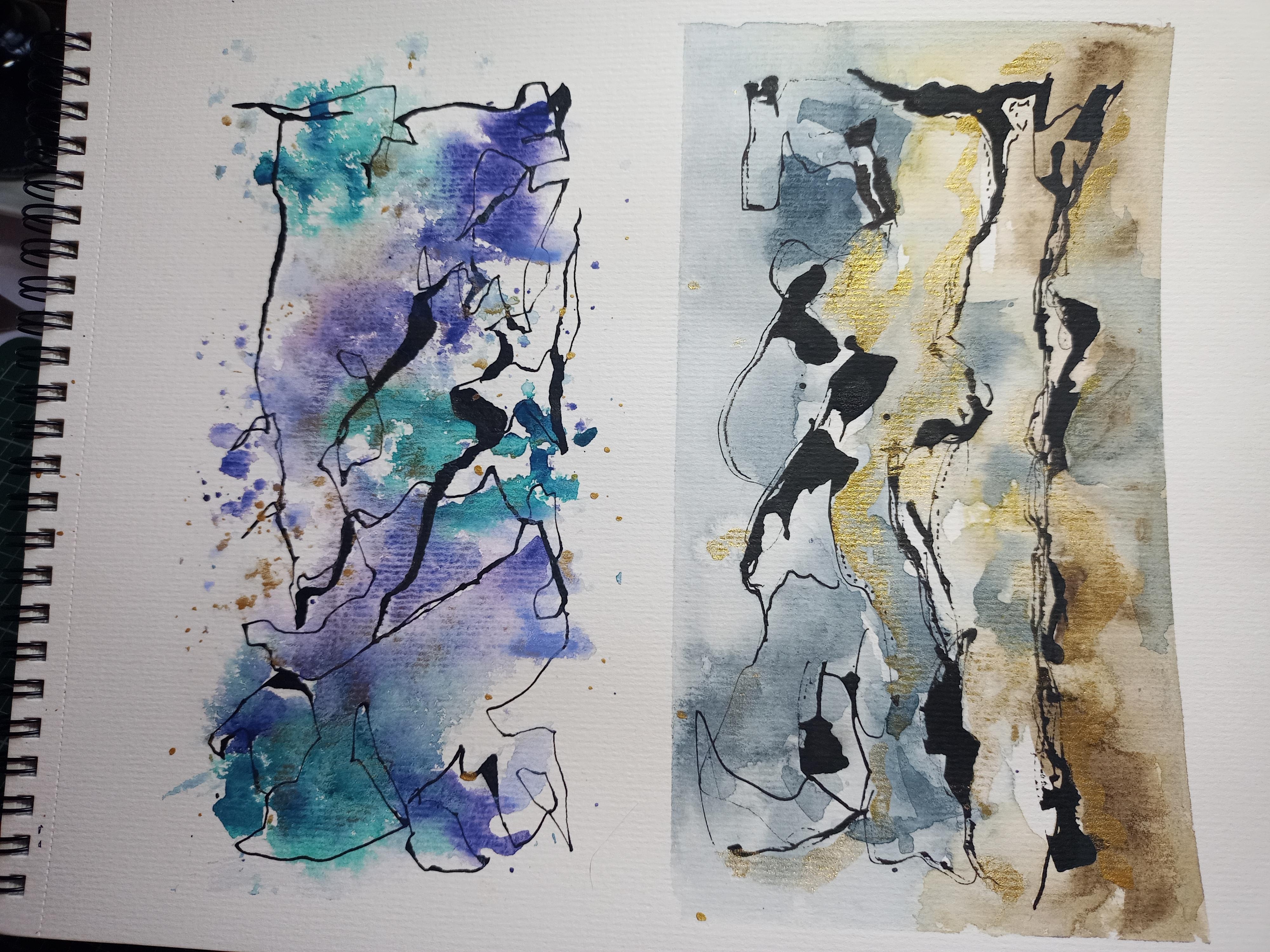 Abstract scribble art - student project